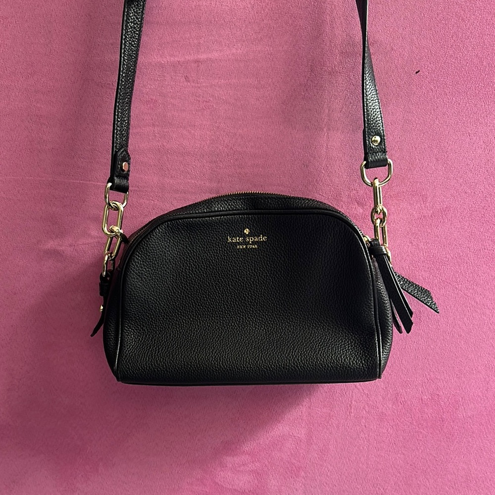 Kate Spade Black Crossbody Bag with Minimalist Design